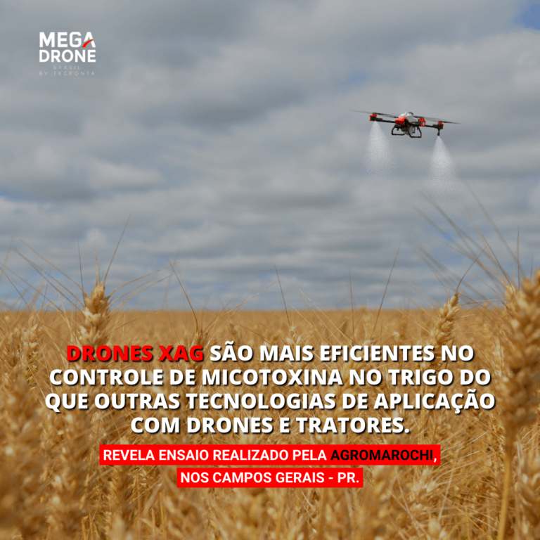 Drones XAG eficientes para o controle de pragas