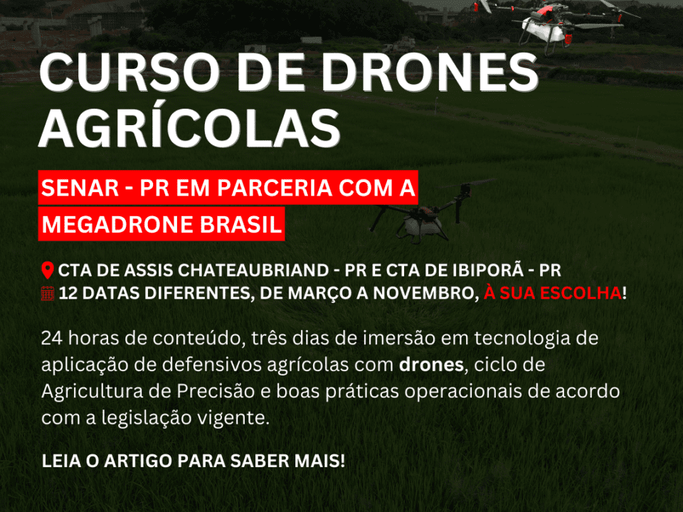 Curso de Drones Agrícolas SENAR e Megadrone Brasil